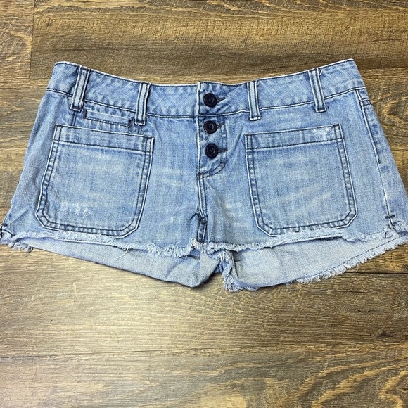 American Eagle Outfitters Pants - Vintage 90s Y2K American Eagle Denim/Jean Low Rise Mini Shorts Women’s Size 6